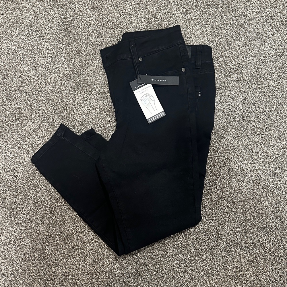Tahari Black Slimming Fit Jeans